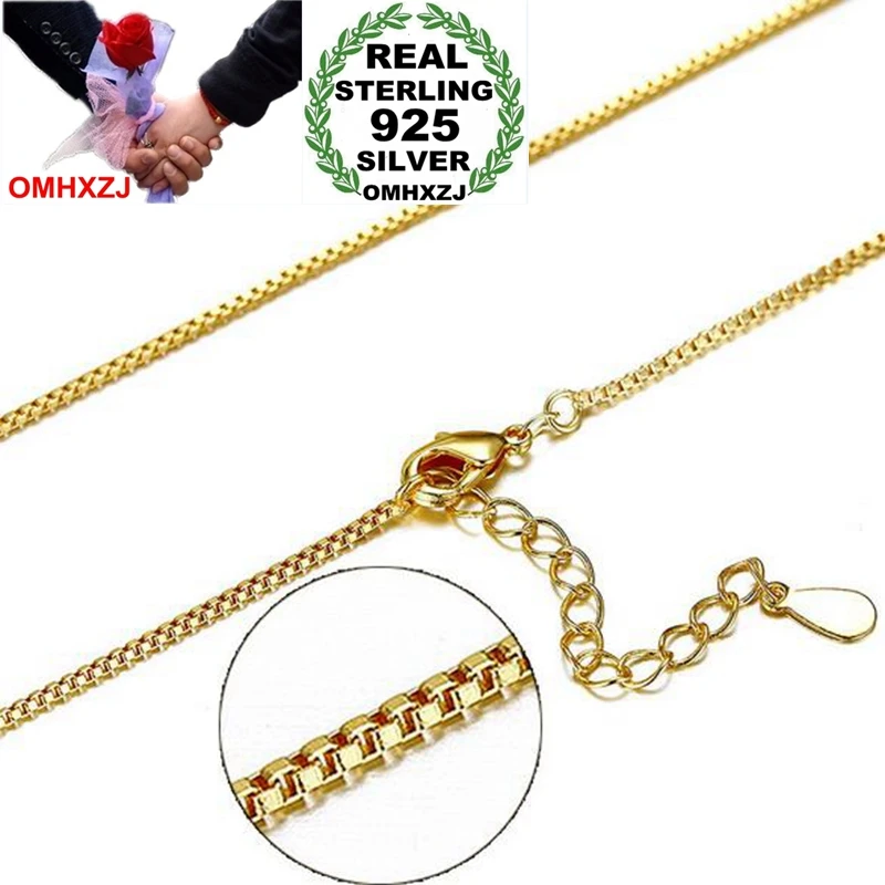OMHXZJ Wholesale Jewelry Classic Fashion For Woman Man Gift High Quality 24 K 44 CM 17 Inch 24K Gold Box Chain Necklaces NK23
OMHXZJ Wholesale Jewelry Classic Fashion For Woman Man Gift High Quality 24 K 44 CM 17 Inch 24K Gold Box Chain Necklaces NK23