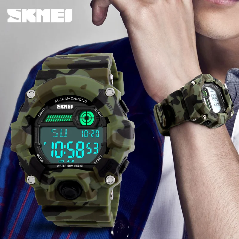 SKMEI 1197 мужские спортивные цифровые часы на открытом воздухе военные армейские часы водонепроницаемые Будильник хронограф наручные часы
SKMEI 1197 мужские спортивные цифровые часы на открытом воздухе военные армейские часы водонепроницаемые Будильник хронограф наручные часы