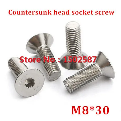 50 шт. M8 * 30 DIN7991 ISO10642 JISB1194 нержавеющая сталь 304 шестигранный потайной винт винты с плоской головкой
50 шт. M8 * 30 DIN7991 ISO10642 JISB1194 нержавеющая сталь 304 шестигранный потайной винт винты с плоской головкой