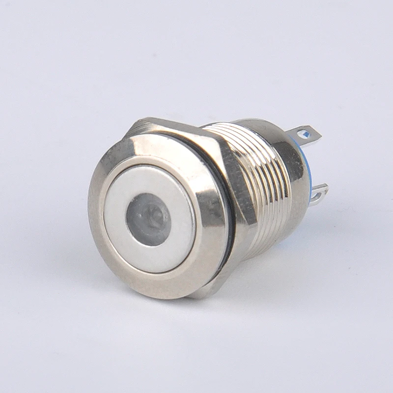 12mm Waterproof Momentary Nickel Plated brass Reset flat head single-point with light Metal PushButton Switch
12mm Waterproof Momentary Nickel Plated brass Reset flat head single-point with light Metal PushButton Switch