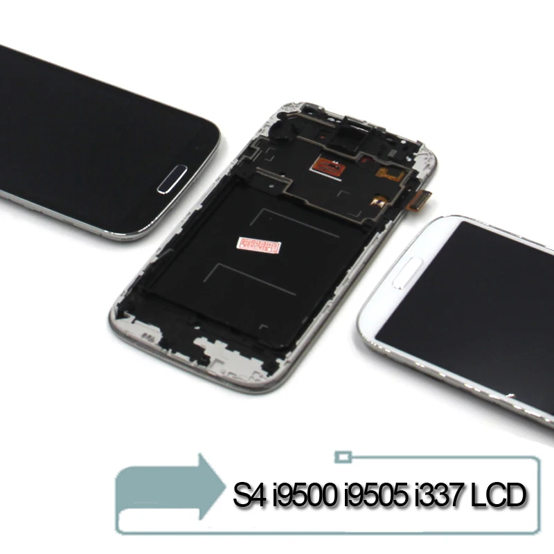 I9505 ЖК дисплей для samsung Galaxy s4 i9500 Дисплей Сенсорный экран дигитайзер Рамка i9505