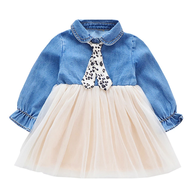 Girls Denim Stitching Dress Mesh Long Sleeve Kids Dresses Children Girls Dresses Spring Autumn Kids Dress For Girl
Girls Denim Stitching Dress Mesh Long Sleeve Kids Dresses Children Girls Dresses Spring Autumn Kids Dress For Girl