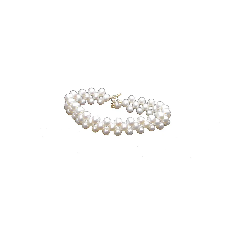 NEW Joker Elegant Handmade Freshwater Pearl 5-6MM Bracelet Multilayer Pearl Bracelet
NEW Joker Elegant Handmade Freshwater Pearl 5-6MM Bracelet Multilayer Pearl Bracelet