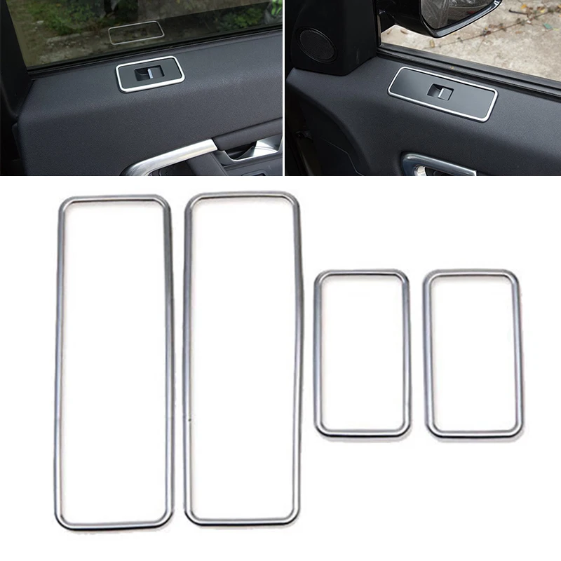 4pcs/Set Silver Car Door Window Switch Cover Trim High Quality ABS Plastic suitable For Land Rover Discovery Sport 2015-2018
4pcs/Set Silver Car Door Window Switch Cover Trim High Quality ABS Plastic suitable For Land Rover Discovery Sport 2015-2018