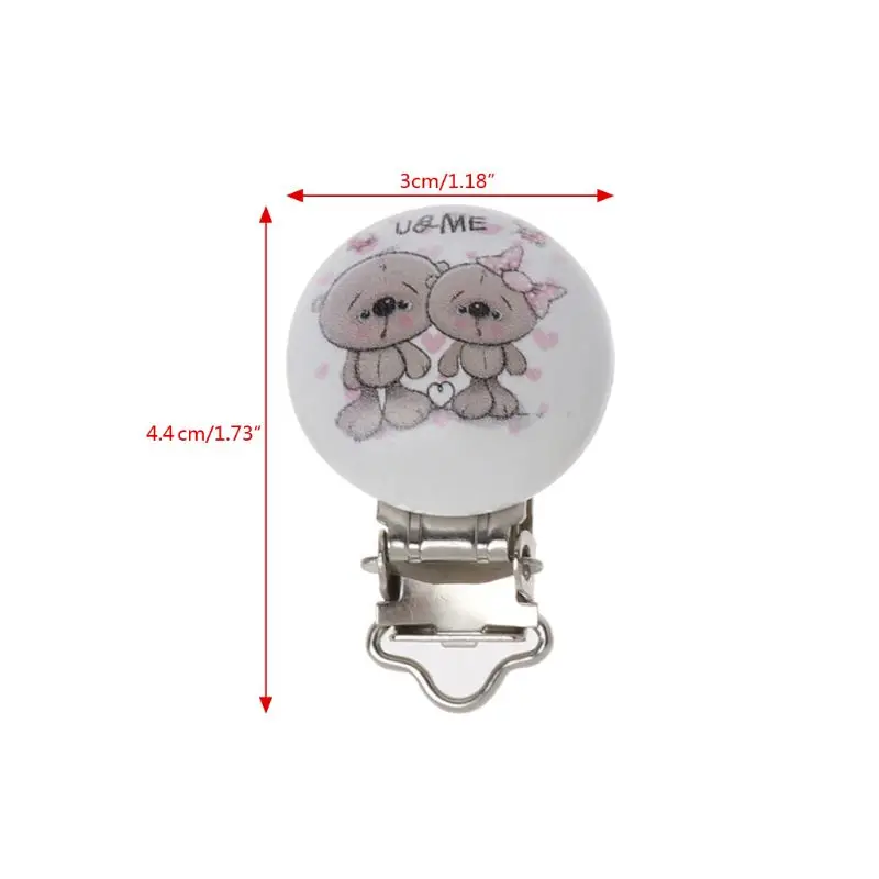 5pcs Metal Wooden Baby Pacifier Clips Cartton Mixed Pattern Holders Cute Infant Soother Clasps Holders Funny Accessories
5pcs Metal Wooden Baby Pacifier Clips Cartton Mixed Pattern Holders Cute Infant Soother Clasps Holders Funny Accessories