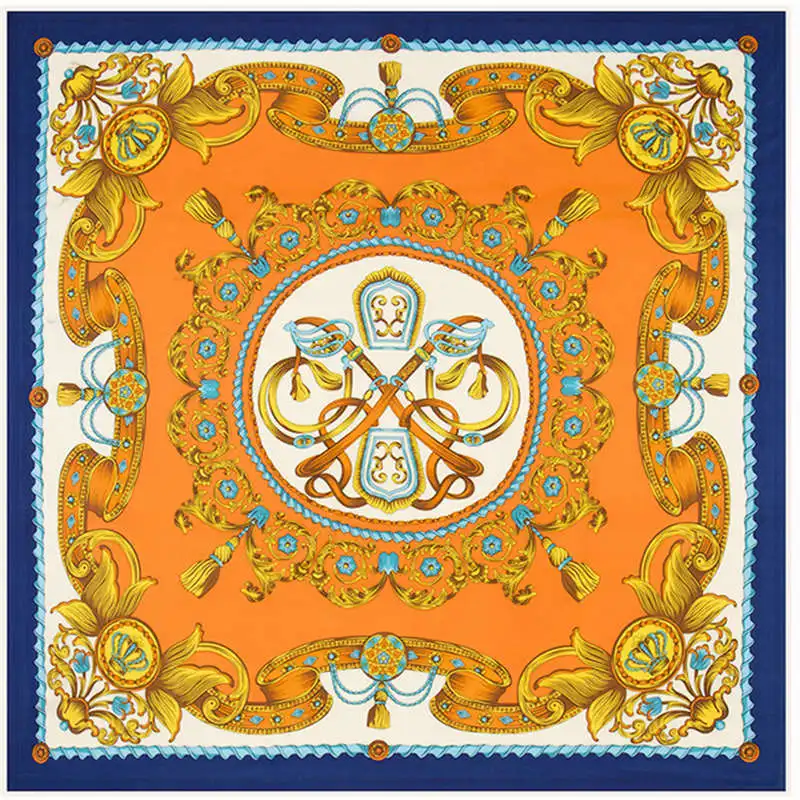 100% Twill Silk Scarf for Women Shawls Bufanda Luxury Brand Square Big Printed Kerchief Scarves Echarpes Foulards 130*130CM
100% Twill Silk Scarf for Women Shawls Bufanda Luxury Brand Square Big Printed Kerchief Scarves Echarpes Foulards 130*130CM