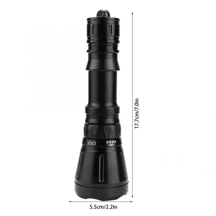High Bright LED Flashlight 80m Waterproof Torch Outdoor for Diving Hunting Camping Portable | Лампы и освещение