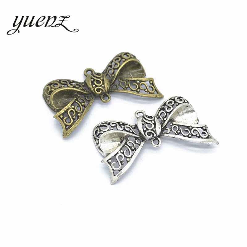 Yuenz 7 шт. модные ювелирных изделий сплава лук-узел подвески металлические