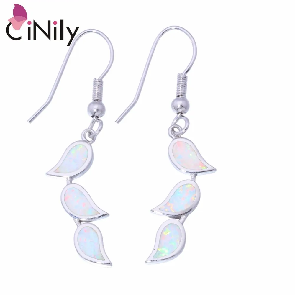 CiNily Created White Blue Fire Opal Silver Plated Wholesale Hot Sell for Women Jewelry Drop Earrings 1 3/4" OH2687-88
CiNily Created White Blue Fire Opal Silver Plated Wholesale Hot Sell for Women Jewelry Drop Earrings 1 3/4" OH2687-88
