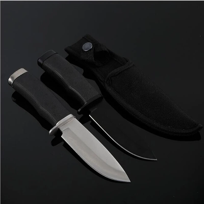 High Quality Hunting Knife Rubber Handle Outdoor Survival Camping Knife Small Straight Knives Fixed Blade Knife +Nylon Sheath
High Quality Hunting Knife Rubber Handle Outdoor Survival Camping Knife Small Straight Knives Fixed Blade Knife +Nylon Sheath