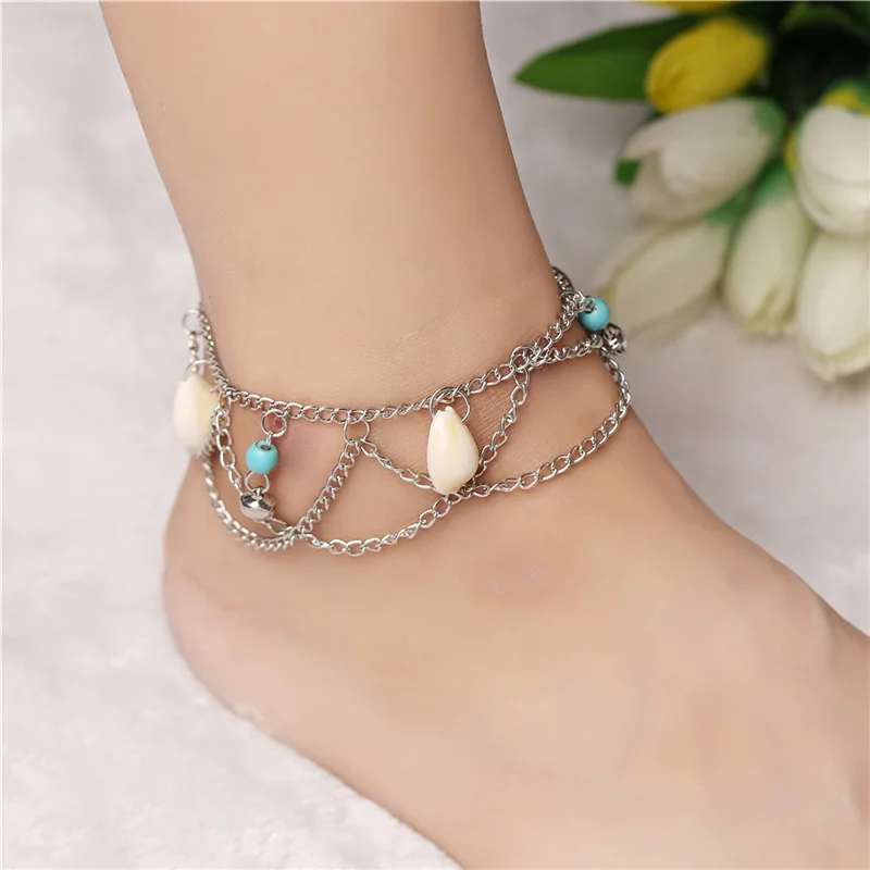 2020 New Fashion Summer Wild Anklet Bohemian Family Name Wind Shell Bell Wave Tassel Multi-storey Lady Anklet Wholesale
2020 New Fashion Summer Wild Anklet Bohemian Family Name Wind Shell Bell Wave Tassel Multi-storey Lady Anklet Wholesale