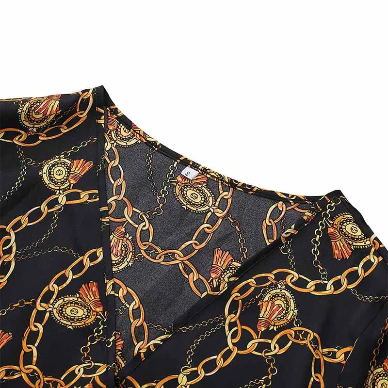 Women Blouses Sexy Chain Print Leopard Blouse Shirt Long Sleeve Office Shirt Fashion Autumn Casual Vintage Tops
Women Blouses Sexy Chain Print Leopard Blouse Shirt Long Sleeve Office Shirt Fashion Autumn Casual Vintage Tops