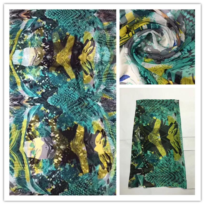 140cm Printed Nature Silk Chiffon Fabric For Crafts Material Sewing Women Dress Scarf Clothes Textile100% silk 6M/M DS38
140cm Printed Nature Silk Chiffon Fabric For Crafts Material Sewing Women Dress Scarf Clothes Textile100% silk 6M/M DS38