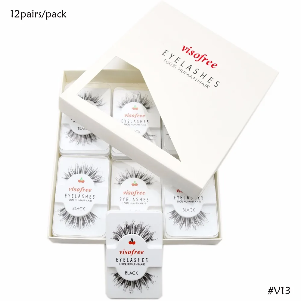 12 Pairs Visofree Lashes High Quality Eyelashes Natural Look Glamorous Effect Hand Made 100% Human Hair Lashes Makeup Artists
12 Pairs Visofree Lashes High Quality Eyelashes Natural Look Glamorous Effect Hand Made 100% Human Hair Lashes Makeup Artists