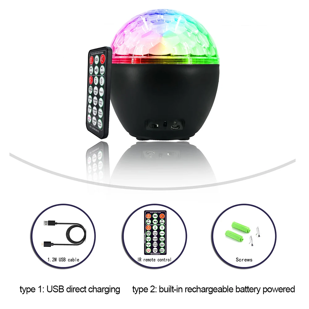 sound party lights 10W USB Disco light Direct Charging Disco Ball Strobe Light BT Speaker Remote Control LED Lamp Party Lights
sound party lights 10W USB Disco light Direct Charging Disco Ball Strobe Light BT Speaker Remote Control LED Lamp Party Lights