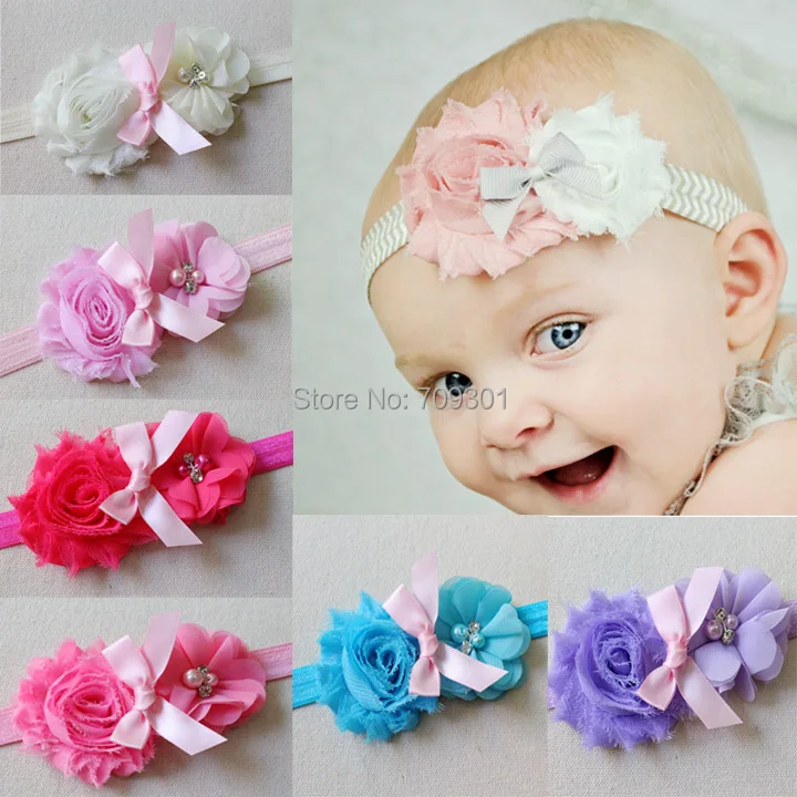 Shabby flower headband with cut bow, Girls headband, Newborn headband, Pink shabby chic flowers on elastic band
Shabby flower headband with cut bow, Girls headband, Newborn headband, Pink shabby chic flowers on elastic band