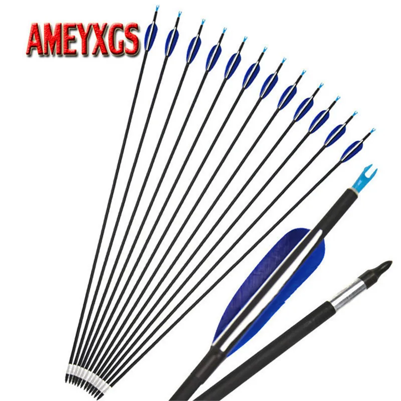 9/12pcs 32" Archery Spine700 Carbon Arrow OD 7mm Composite Carbon Fiberglass Arrow Shaft For Bow Hunting Shooting Accessories
9/12pcs 32" Archery Spine700 Carbon Arrow OD 7mm Composite Carbon Fiberglass Arrow Shaft For Bow Hunting Shooting Accessories
