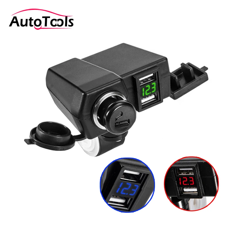 12V/24V Motorcyle Cigarette Charger Socket Power 5V 4.2A Dual USB Charging Motor part Accessories
12V/24V Motorcyle Cigarette Charger Socket Power 5V 4.2A Dual USB Charging Motor part Accessories