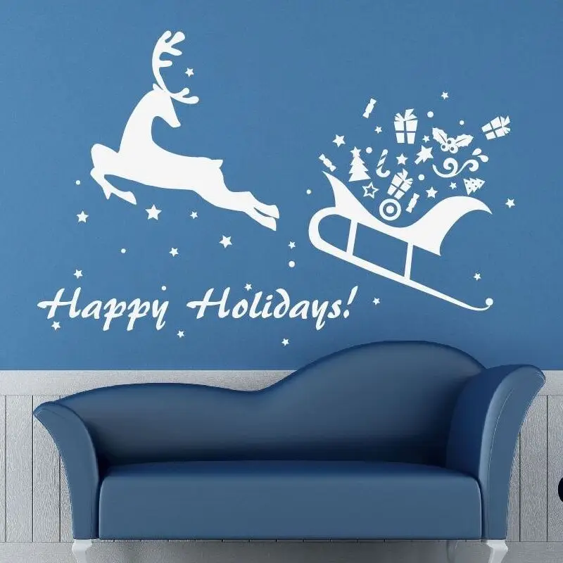 Christmas Deer Vinyl Wall Decal Holiday Wall Sticker for Walls Xmas Deer Wallpaper Happy Holidays Wall Art Murals Decor AY1754
Christmas Deer Vinyl Wall Decal Holiday Wall Sticker for Walls Xmas Deer Wallpaper Happy Holidays Wall Art Murals Decor AY1754