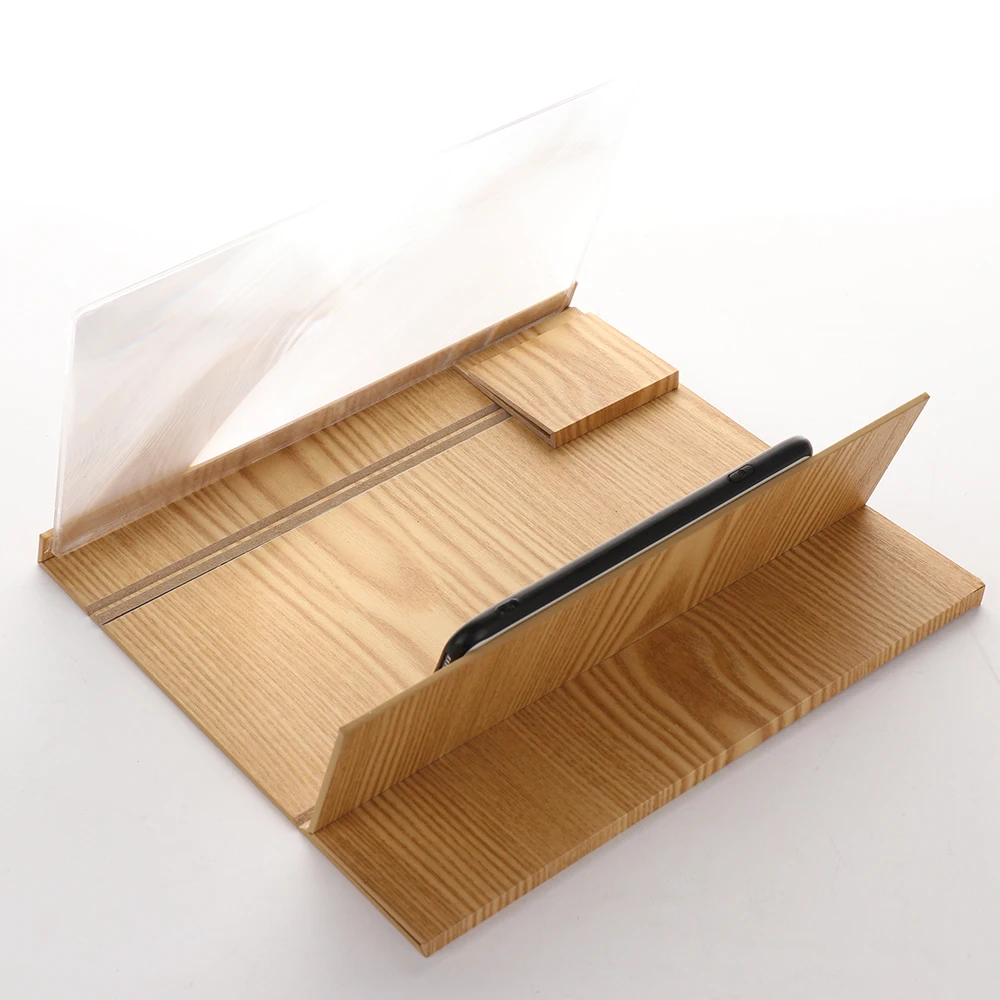 New 3D Phone Screen Magnifier Desktop 12 Inch Amplifying Glass 3D Stereoscopic Folding Video Amplifier Mobile Screen Wood Holder
New 3D Phone Screen Magnifier Desktop 12 Inch Amplifying Glass 3D Stereoscopic Folding Video Amplifier Mobile Screen Wood Holder