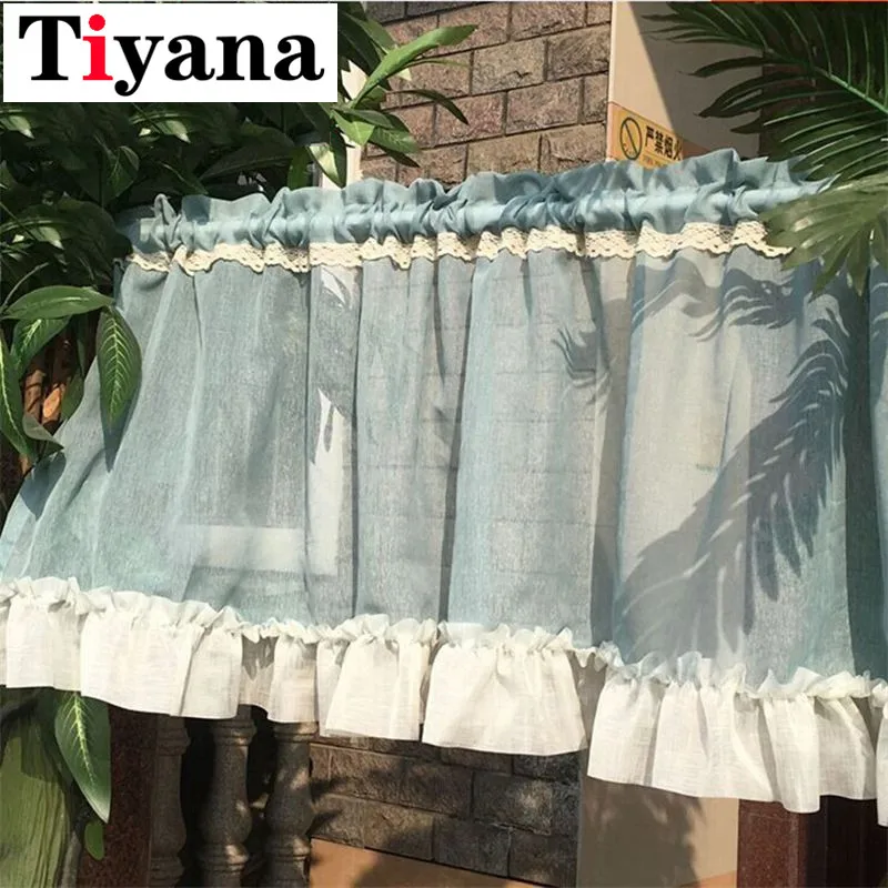 Fresh simple semi-shade coffee short kitchen window valance screen head half curtains finished product cabinet drape JK303X
Fresh simple semi-shade coffee short kitchen window valance screen head half curtains finished product cabinet drape JK303X