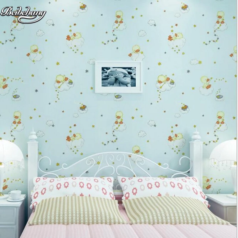 beibehang Children 's Room Duckling Dropping Green Cloth Wallpaper Sky Blue Goose Yellow Bedroom Full House Decorative
beibehang Children 's Room Duckling Dropping Green Cloth Wallpaper Sky Blue Goose Yellow Bedroom Full House Decorative