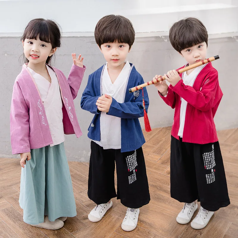 Детское платье Hanfu костюм Тан для мальчиков классический танцевальный костюм из 3 предметов костюм древнего китайского народного танца оде...
Детское платье Hanfu костюм Тан для мальчиков классический танцевальный костюм из 3 предметов костюм древнего китайского народного танца оде...