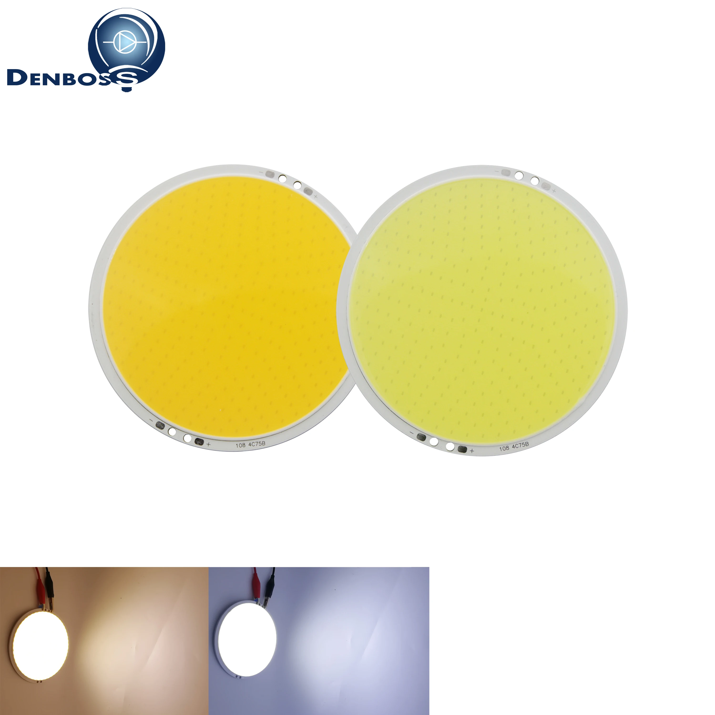 Флип чип светодиодный круглый allcob 108 мм 12 В постоянного тока 50 Вт|led cob|led cob 12vcob 12v |
