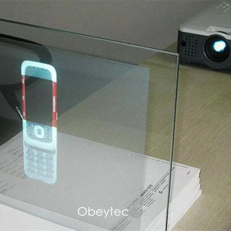 Obeytec 15.6" Rear Projection Screen Film Self Adhesive Transparent holographic Rear Projection Film
Obeytec 15.6" Rear Projection Screen Film Self Adhesive Transparent holographic Rear Projection Film
