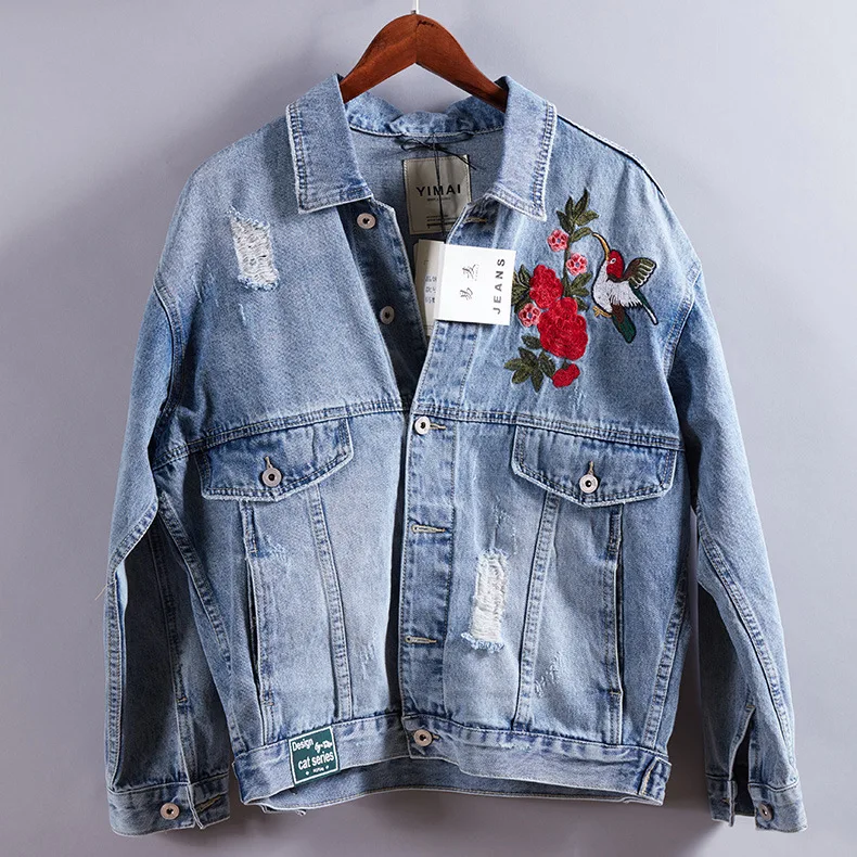 Hip Hop Denim Jackets Men Streetwear Rose Embroidery Jeans Coats Hole Jacket Cotton 2019 Spring Autumn Tops Male Clothing GM113
Hip Hop Denim Jackets Men Streetwear Rose Embroidery Jeans Coats Hole Jacket Cotton 2019 Spring Autumn Tops Male Clothing GM113
