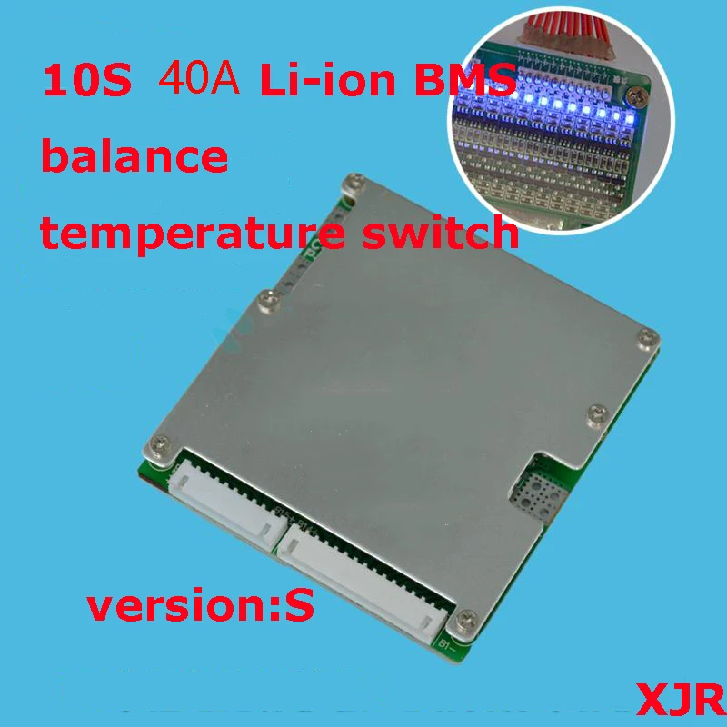 Защитная плата для батарей 10S 40A lipo литий полимерная BMS/PCM/PCB 10 упаковок 18650 ионная
