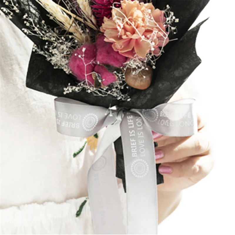 MiHuaGe 2.5cm Streamers Pattern Ribbon Wedding Festival Decor Wrapping For Gift Wrap Tissue Packing | Дом и сад