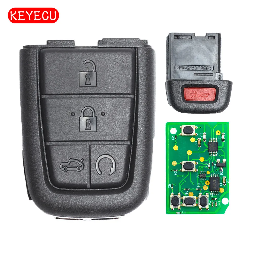 Keyecu Remote Car Key Fob 4+1 Button 315MHz/433MHz for Pontiac G8 2008-2009 FCC ID: OUC6000083
Keyecu Remote Car Key Fob 4+1 Button 315MHz/433MHz for Pontiac G8 2008-2009 FCC ID: OUC6000083
