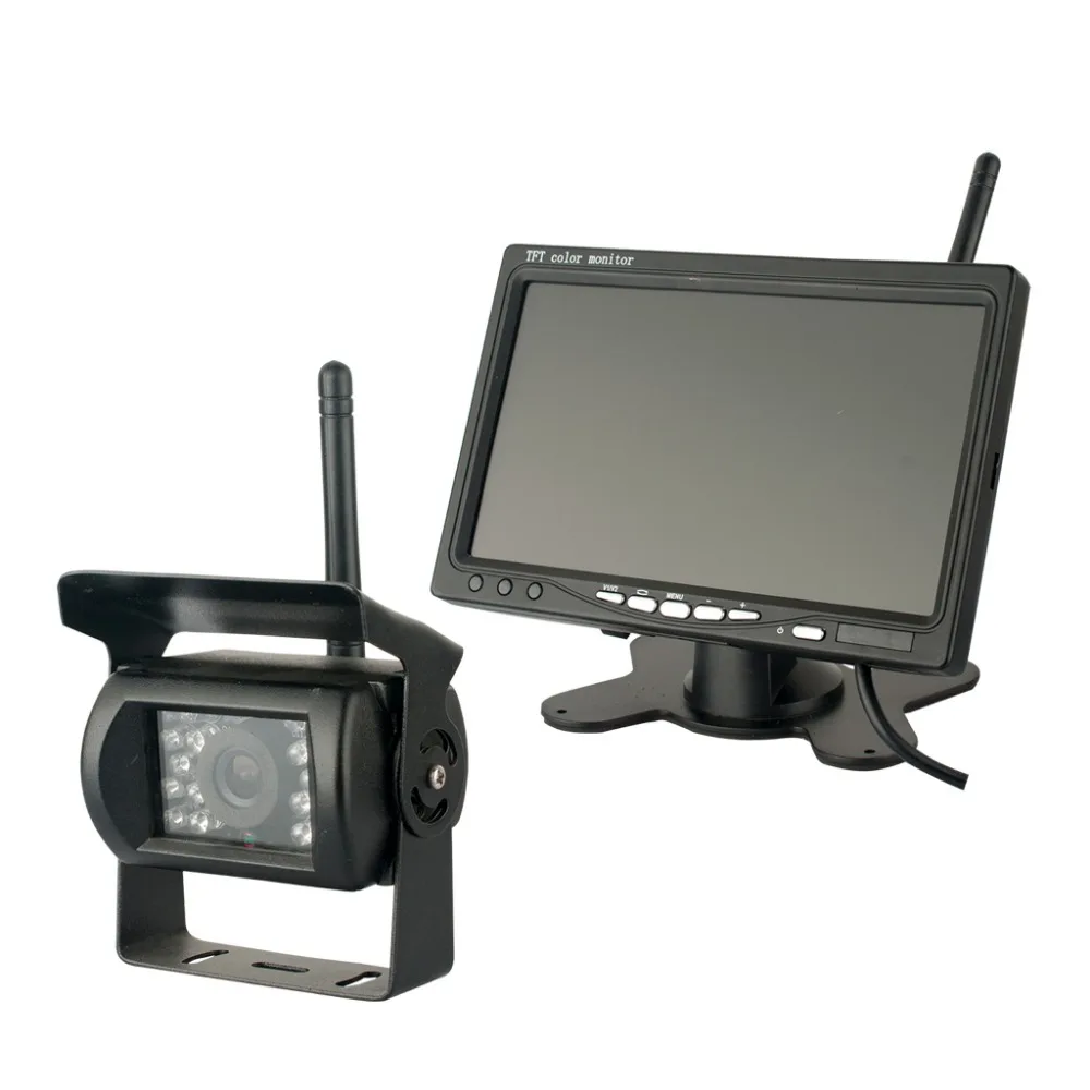 7 Inch Wireless Car Monitor 800 x 480 Color TFT LCD Car Rear View Rearview Monitor + Wireless Backup Reverse Camera
7 Inch Wireless Car Monitor 800 x 480 Color TFT LCD Car Rear View Rearview Monitor + Wireless Backup Reverse Camera