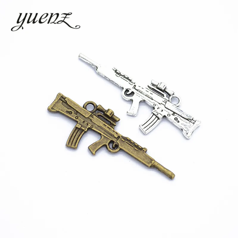 YuenZ 8pcs Antique Silver color gun Charms Pendants for Bracelet Necklace DIY Jewelry Making Finding Accessories 45*18mm M23
YuenZ 8pcs Antique Silver color gun Charms Pendants for Bracelet Necklace DIY Jewelry Making Finding Accessories 45*18mm M23
