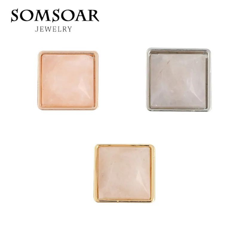 Somsoar Jewelry Square Natural PYRAMID WISHING STONE Slide Charms for Leather Wrap Bracelets Necklace 10pcs/lot
Somsoar Jewelry Square Natural PYRAMID WISHING STONE Slide Charms for Leather Wrap Bracelets Necklace 10pcs/lot
