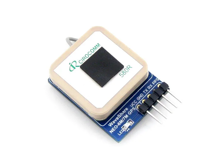 Waveshare UART GPS Module U-blox NEO-6M High-gain Active Antenna onboard EEPROM TTL Level Positioning Kits | Электронные