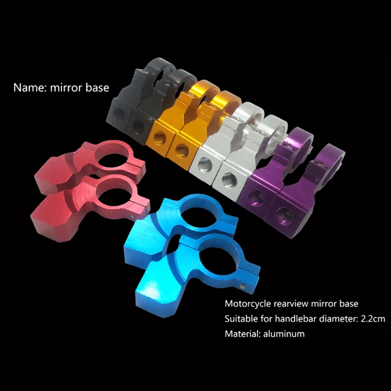 DJSona 2pcs Universal Handlebar Motorcycle Bike ATV rear View Mirror Bracket Mount Adapter Holder Clamp Screw CNC Aluminum Hot S
DJSona 2pcs Universal Handlebar Motorcycle Bike ATV rear View Mirror Bracket Mount Adapter Holder Clamp Screw CNC Aluminum Hot S