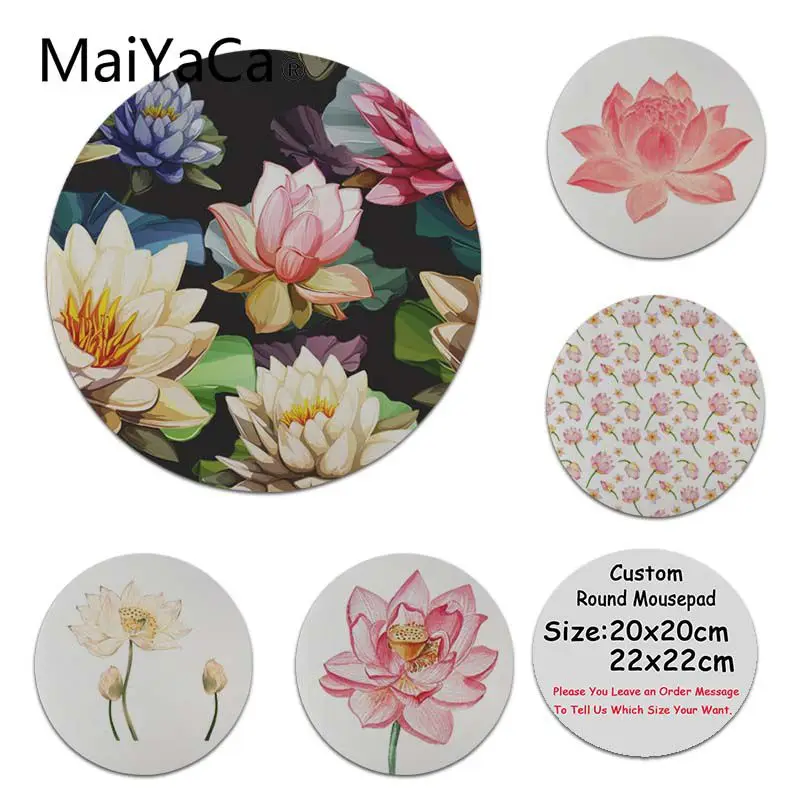 MaiYaCa New Designs Lotus Flower Unique Desktop Pad Game Mousepad Customized Your Own Style Round Mouse pads
MaiYaCa New Designs Lotus Flower Unique Desktop Pad Game Mousepad Customized Your Own Style Round Mouse pads