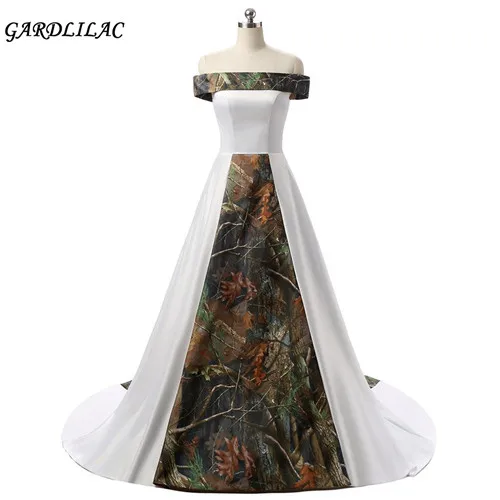 Gardlilac Stain Camo White Ball Gown Wedding Dress Court Train Boat neck Wedding Gowns Vestido de novia Real Photo
Gardlilac Stain Camo White Ball Gown Wedding Dress Court Train Boat neck Wedding Gowns Vestido de novia Real Photo