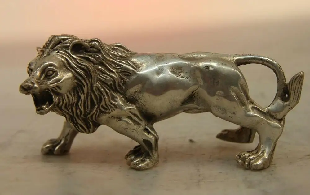 Free Shipping China White Copper Silver Carved Foo Dog Lion Statue Sculpture Statuary Figurine 14cm
Free Shipping China White Copper Silver Carved Foo Dog Lion Statue Sculpture Statuary Figurine 14cm