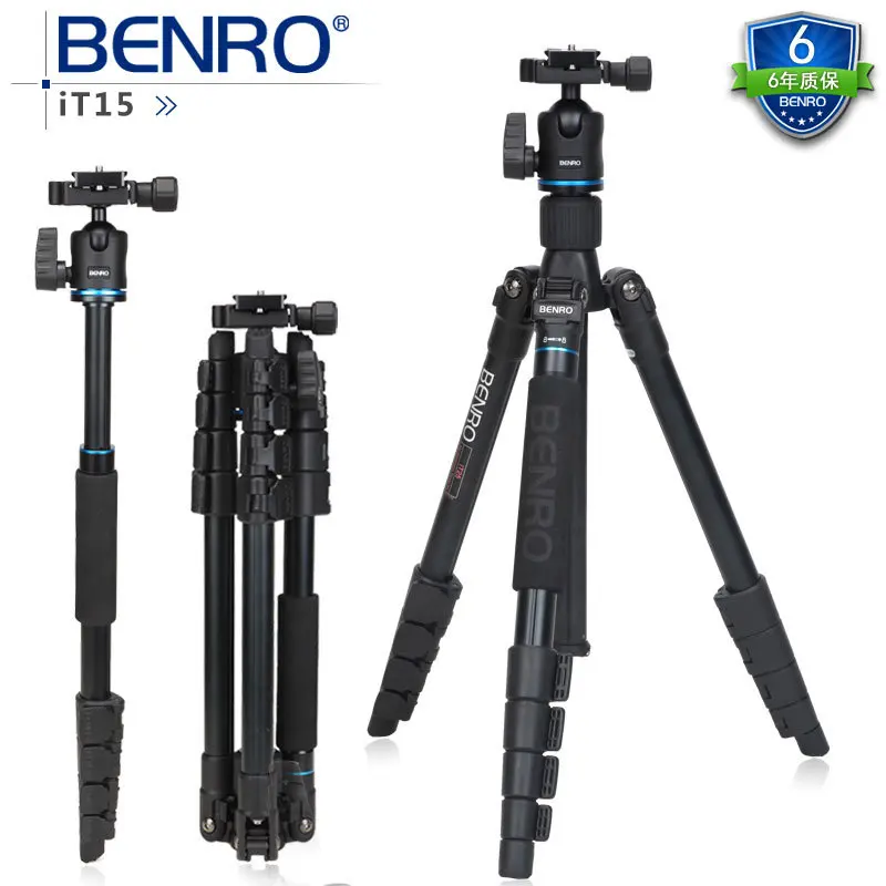 BENRO IT15 Pro Портативный алюминиевый штатив Reflexed съемный Штатив для путешествий
