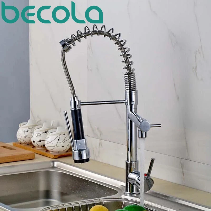 Hot Sell BECOLA Kitchen Faucets Pull Out Spring Kitchen Faucet Sink Faucet Hot and Cold Mixer Tap free shipping CH-8002
Hot Sell BECOLA Kitchen Faucets Pull Out Spring Kitchen Faucet Sink Faucet Hot and Cold Mixer Tap free shipping CH-8002
