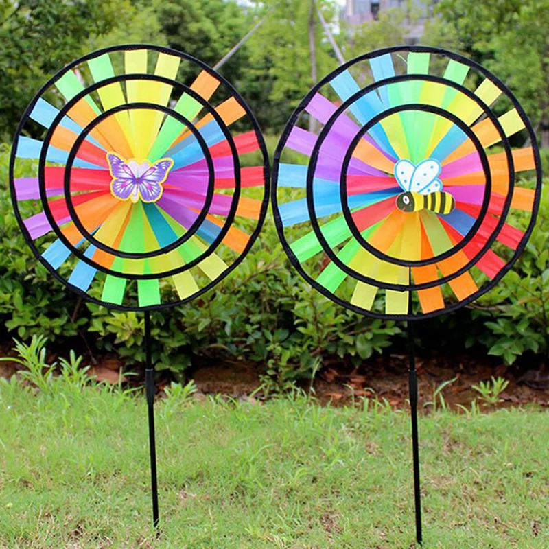 1Pcs New Colorful Rainbow Triple Wheel Wind Spinner Windmill Garden Yard Outdoor Decor Kids Toys
1Pcs New Colorful Rainbow Triple Wheel Wind Spinner Windmill Garden Yard Outdoor Decor Kids Toys