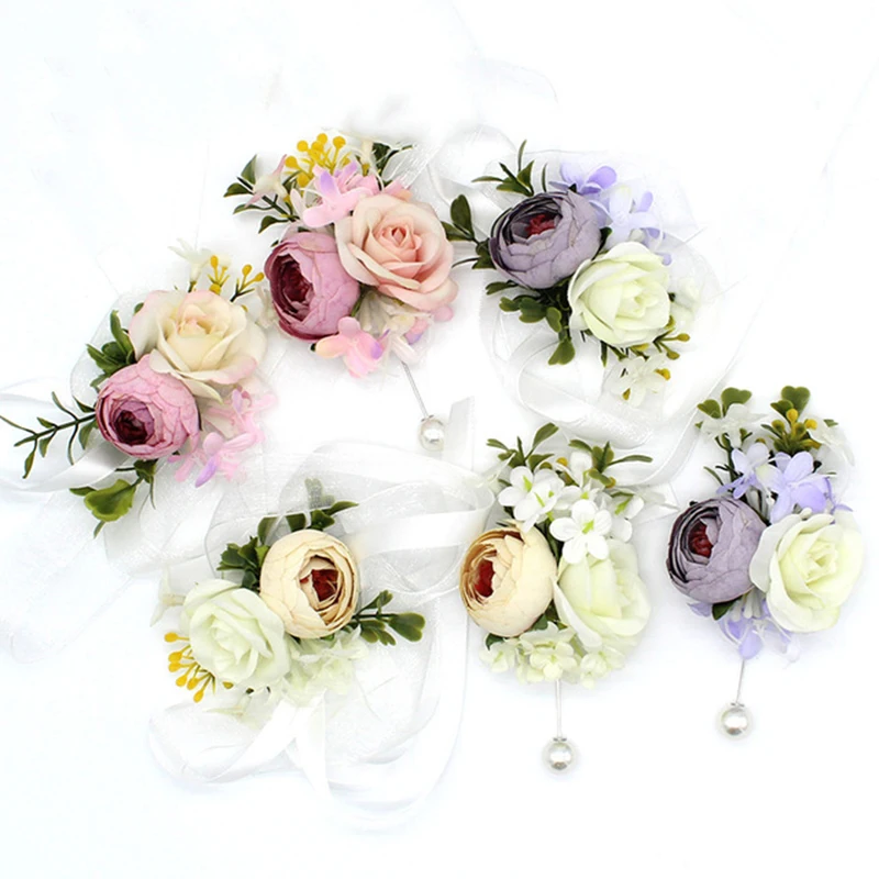 Wedding Wrist Flower Corsage Bridesmaid Bracelet Lace Leaves Decoration Bracelets Wedding Hand Flowers Boutonniere Groomsmen
Wedding Wrist Flower Corsage Bridesmaid Bracelet Lace Leaves Decoration Bracelets Wedding Hand Flowers Boutonniere Groomsmen