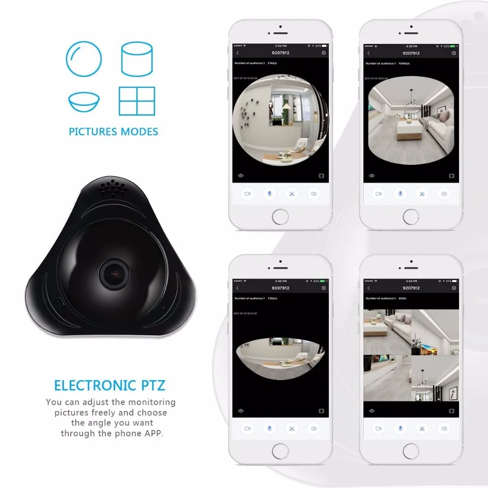 Kruiqi 960P HD Home Security Wifi Camera with TWO-Way Audio/Night Vision Baby Pet Video Monitor Camera with Micro SD Card Slot
Kruiqi 960P HD Home Security Wifi Camera with TWO-Way Audio/Night Vision Baby Pet Video Monitor Camera with Micro SD Card Slot