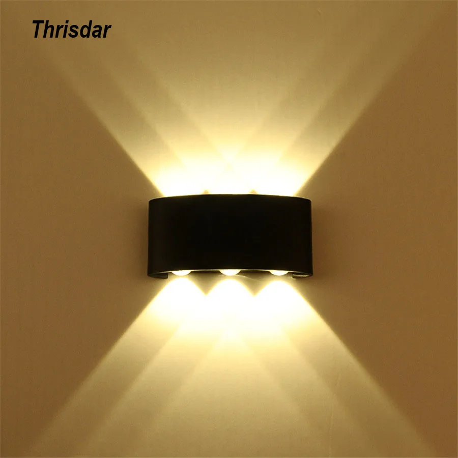 Thrisdar 6W outdoor waterproof aluminum LED wall lamp porch wall lamp hotel balcony pillar corridor aisle wall door
Thrisdar 6W outdoor waterproof aluminum LED wall lamp porch wall lamp hotel balcony pillar corridor aisle wall door