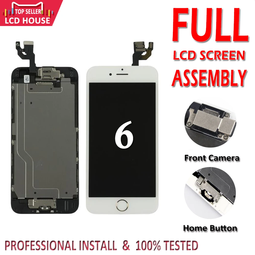 AAA LCD Screen for iPhone 6 6G Display Full Set Assembly Touch Digitizer Complete Pantalla+Home Button+Front Camera+Earspeaker
AAA LCD Screen for iPhone 6 6G Display Full Set Assembly Touch Digitizer Complete Pantalla+Home Button+Front Camera+Earspeaker