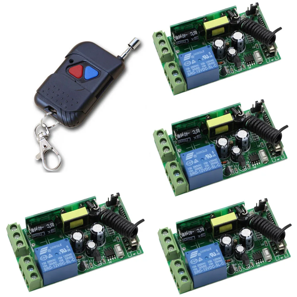 DC 85V 100V 110V 125V 220V 240V 250V Wireless Remote Control Switch 1CH Relay Receiver + Wireless Transmitter Remote Switch
DC 85V 100V 110V 125V 220V 240V 250V Wireless Remote Control Switch 1CH Relay Receiver + Wireless Transmitter Remote Switch