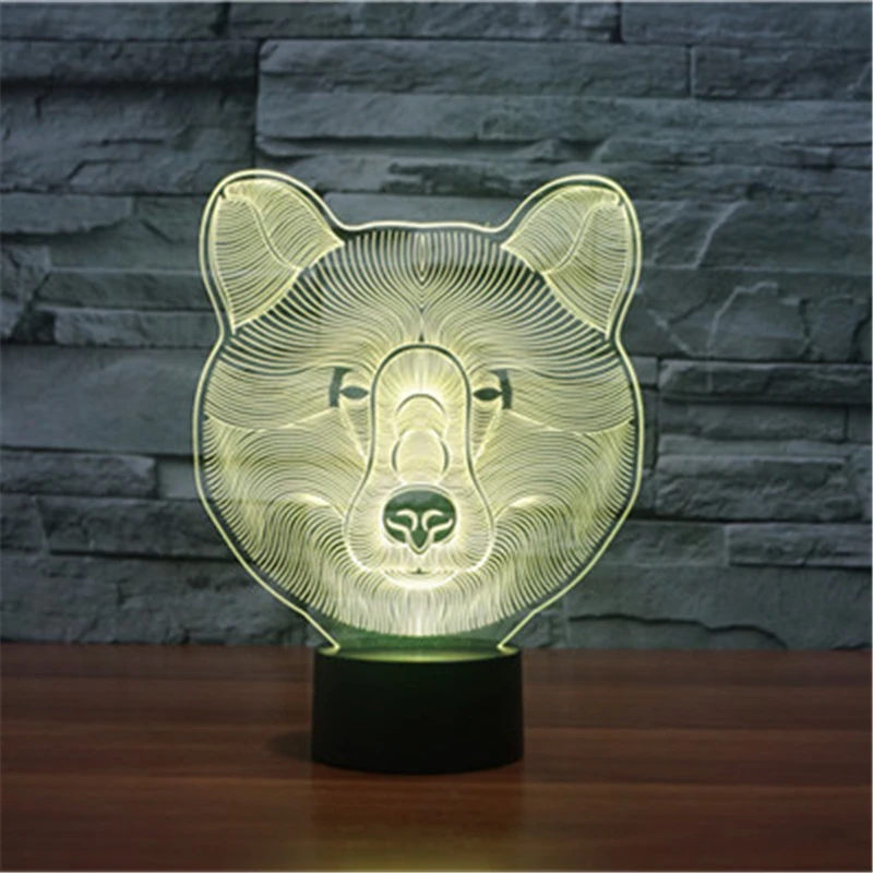 LED Mood Lamp Cute Animal Polar Bear 3D Effect Nightlight 7Color Changing RGB Touch Table Lamps Home Lighting Kids Bedroom Decor
LED Mood Lamp Cute Animal Polar Bear 3D Effect Nightlight 7Color Changing RGB Touch Table Lamps Home Lighting Kids Bedroom Decor